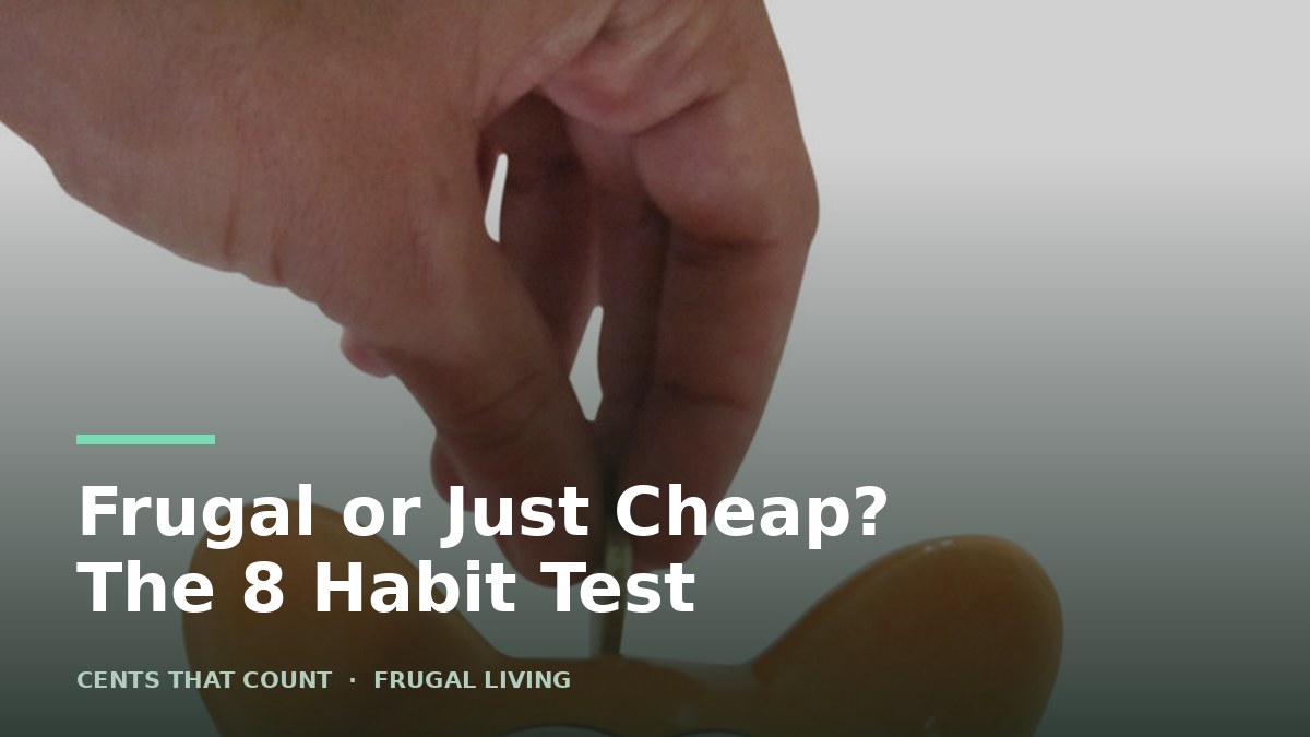 Frugal or Just Cheap? 8 Habits That Draw the Line — Cents That Count