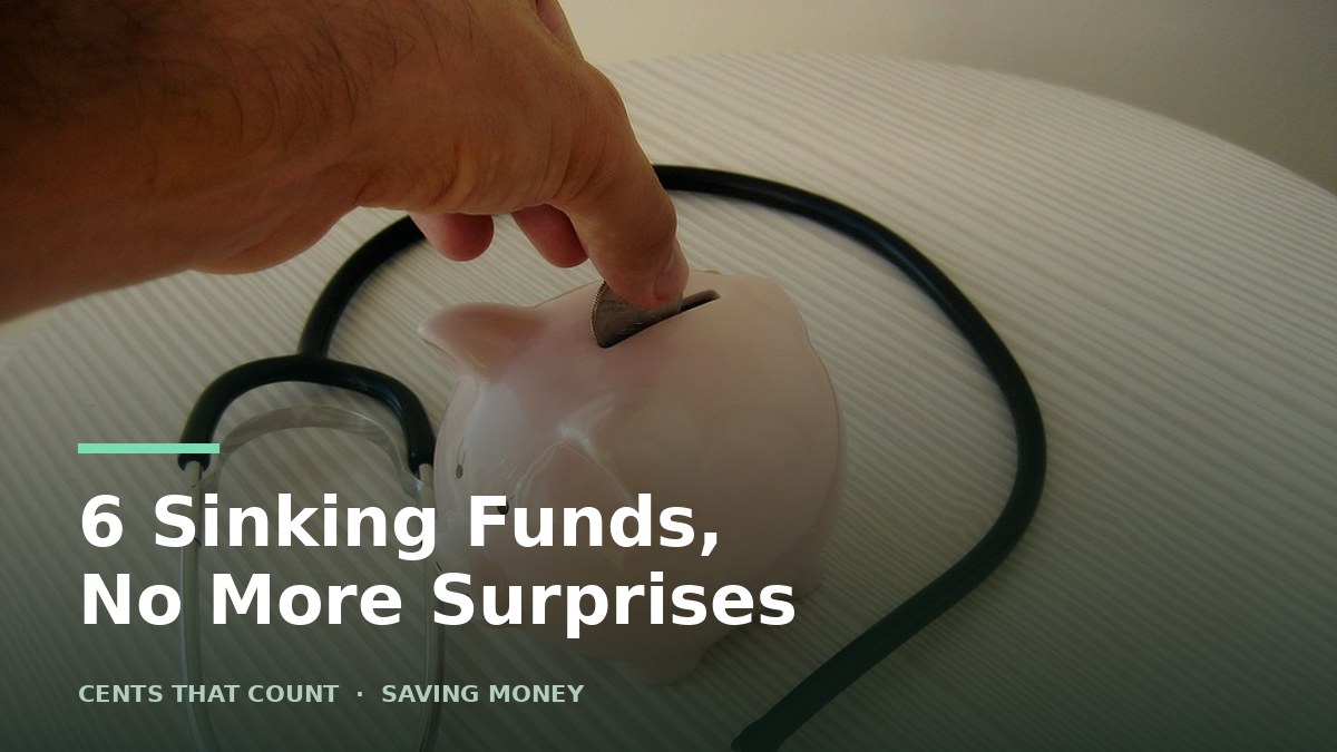 6 Sinking Funds That Ended My Surprise Bill Panic — Cents That Count