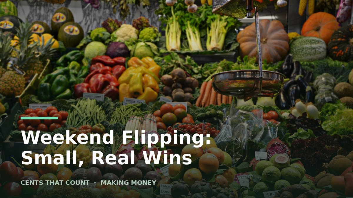 Weekend Flipping: Small Wins From Local Marketplaces — Cents That Count
